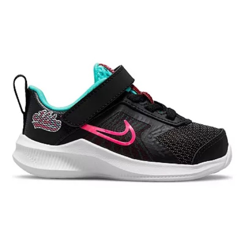 Nike Downshifter 11 SE TD 'Black Dynamic Turquoise’ Toddler Shoes